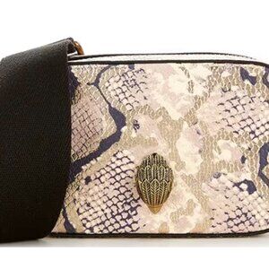 Kurt Geiger Kensington Shoreditch Snake Embossed Small Camera Crossbody Bag New
